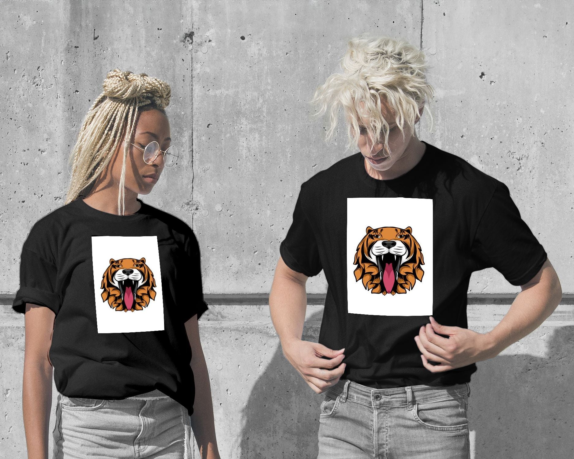 T-Shirt-tiger logo - @BODAG-wow.fan