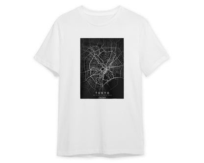 Tokyo Japan Map Black - @GreyArt