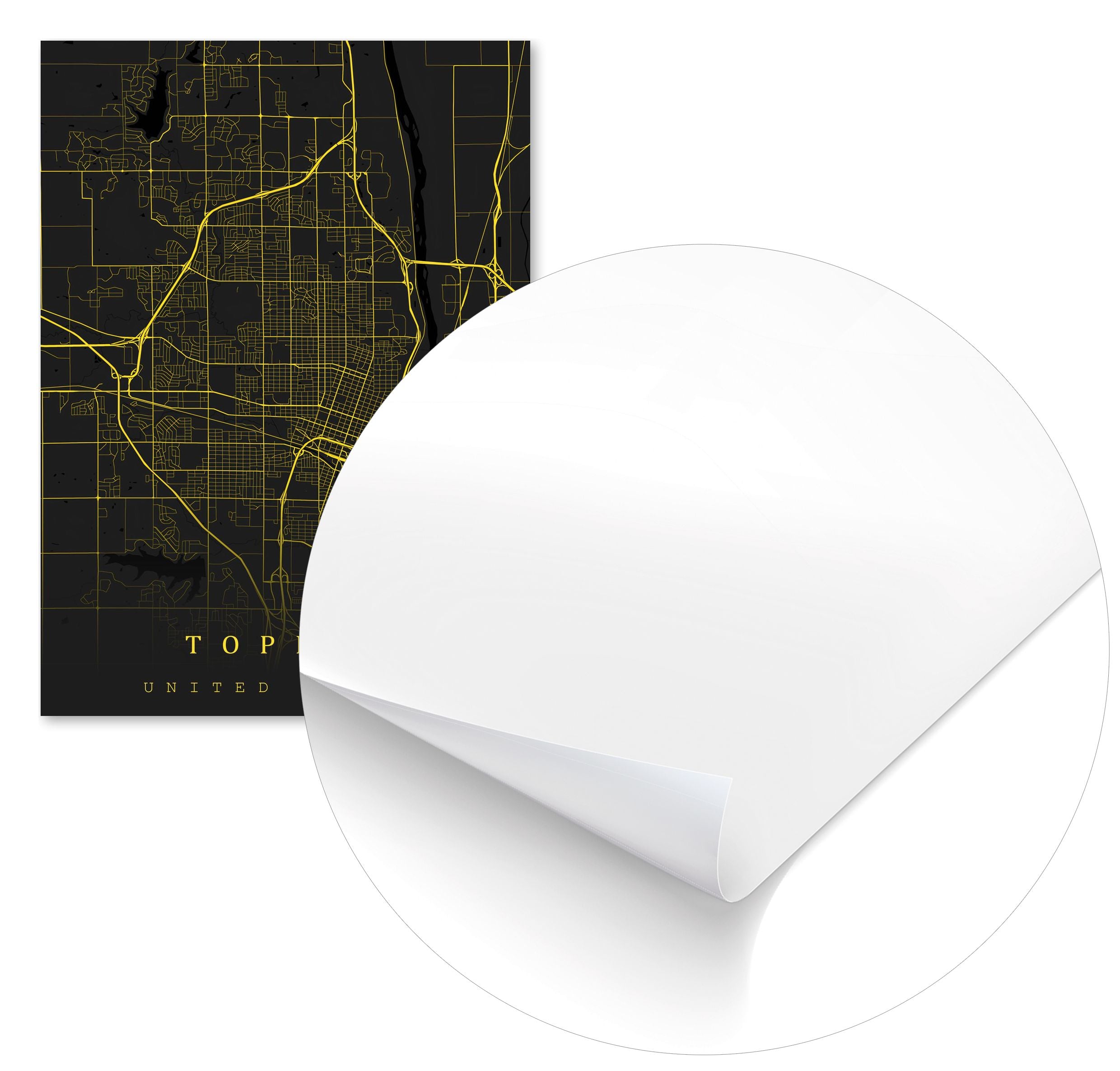 Topke Map Topeka maps art - @SanDee15 - Buy illustrations and artworks made by ...