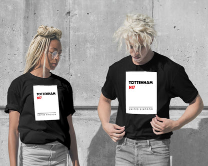 T-Shirt-Tottenham N17 Postal Code - @VickyHanggara-wow.fan