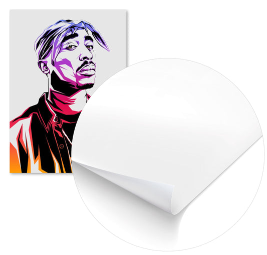 Tupac Shakur Color Art 2 - @LuckyDream