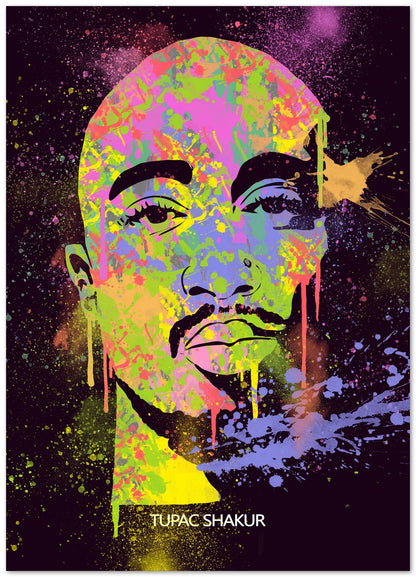 TUPAC SHAKUR HIPHOP LEGEND RAPPER PAINTING - @RAMRAMCLUB