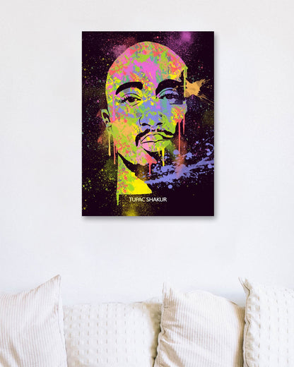 TUPAC SHAKUR HIPHOP LEGEND RAPPER PAINTING - @RAMRAMCLUB