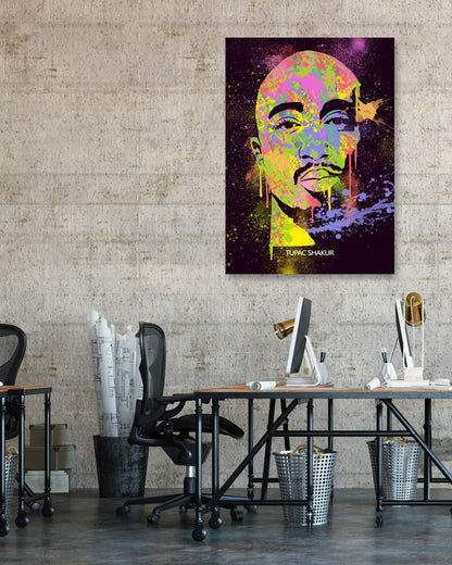TUPAC SHAKUR HIPHOP LEGEND RAPPER PAINTING - @RAMRAMCLUB