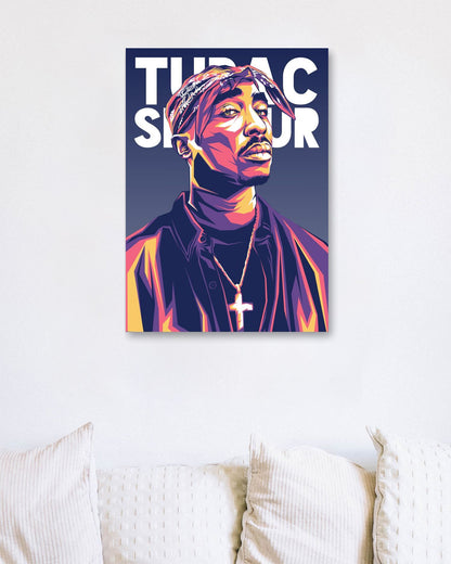 Tupac Shakur Pop Art 4 - @LuckyDream