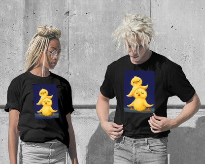 T-Shirt-Two Cute Chicks - @elzart-wow.fan