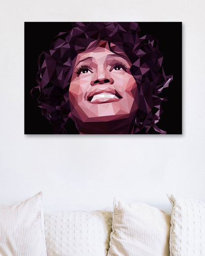 Whitney Houston Lowpoly - @YanzGallery