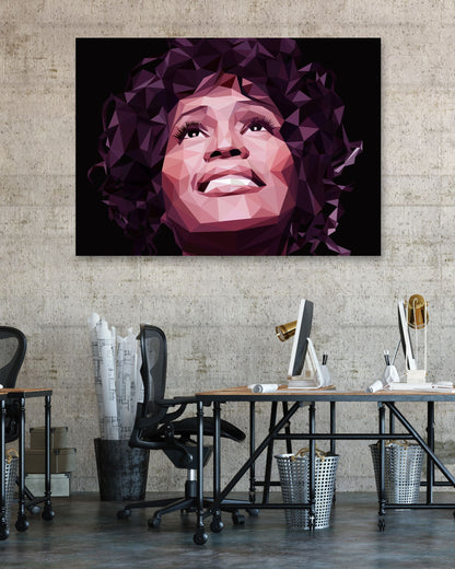 Whitney Houston Lowpoly - @YanzGallery