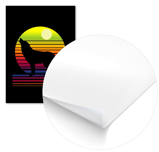 wolf vintage colorful - @msheltyan