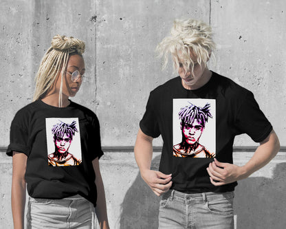 T-Shirt-XXXTentacion Color Art - @LuckyDream-wow.fan