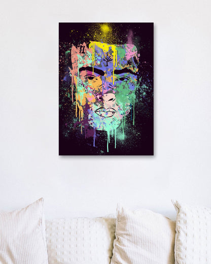 XXXTENTACION HIPHOP RAPPER ABSTRACT PAINTING - @RAMRAMCLUB