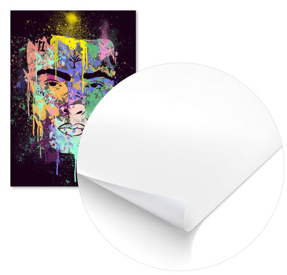 XXXTENTACION HIPHOP RAPPER ABSTRACT PAINTING - @RAMRAMCLUB