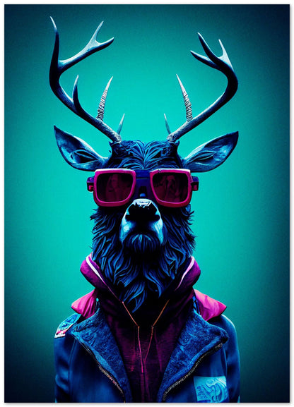 Stag portrait - @Artnesia