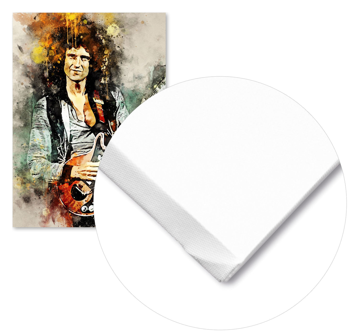 Brian May in watercolors - @Baracca