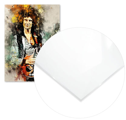 Brian May in watercolors - @Baracca