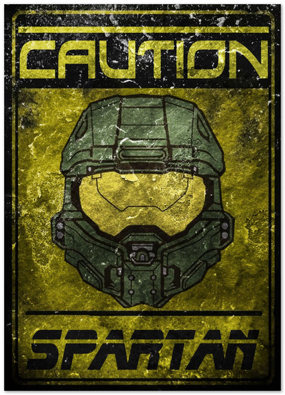 Caution spartan helmet halo gaming - @SyanArt