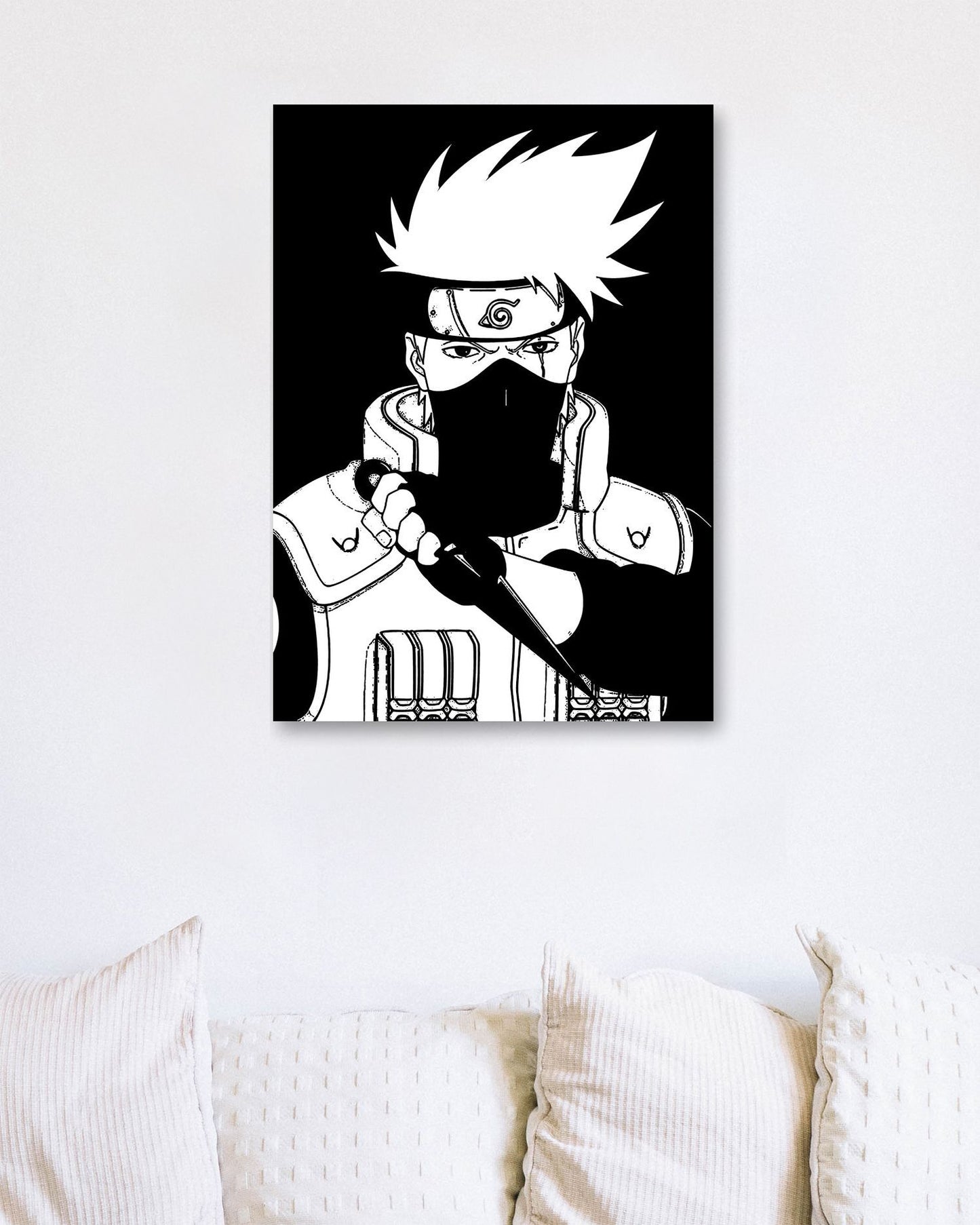 Black silhouette of the kakashi - @ArtCreative