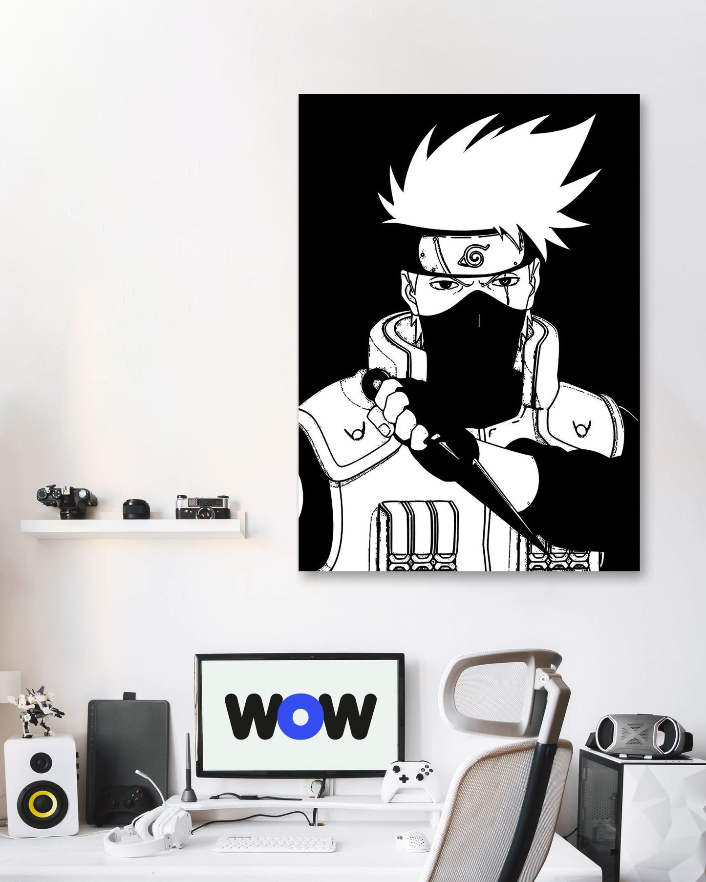 Black silhouette of the kakashi - @ArtCreative