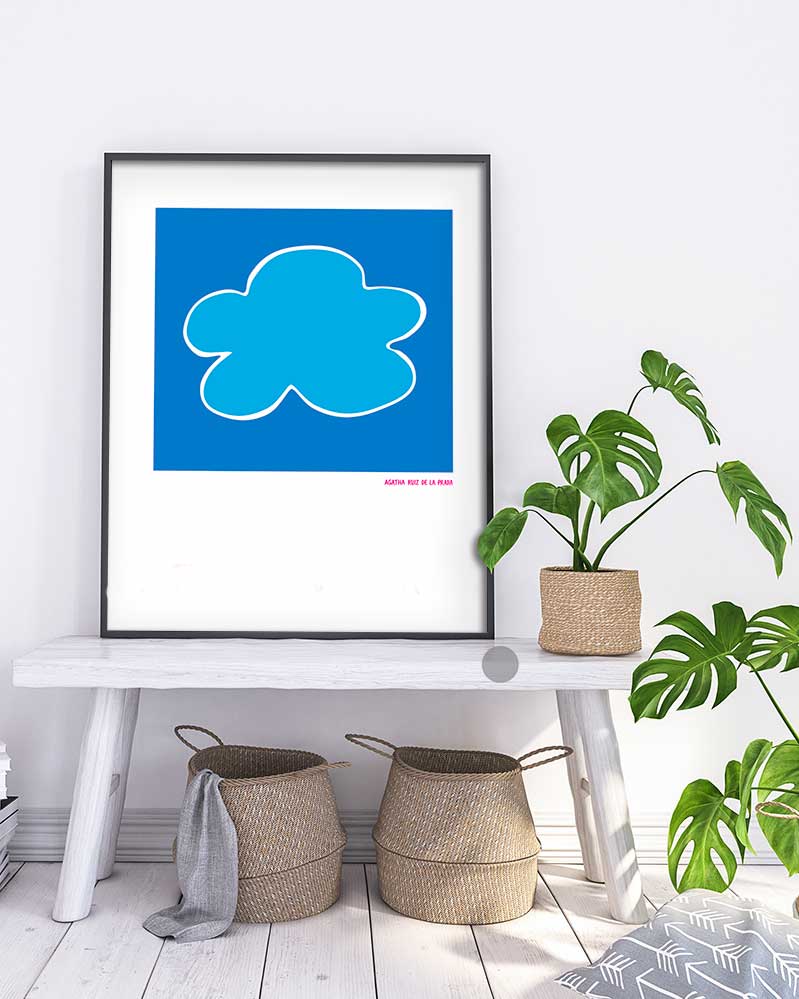 Blue Background Cloud - @agatharuizdlprada