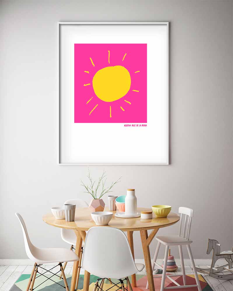 Pink Background Sun - @agatharuizdlprada