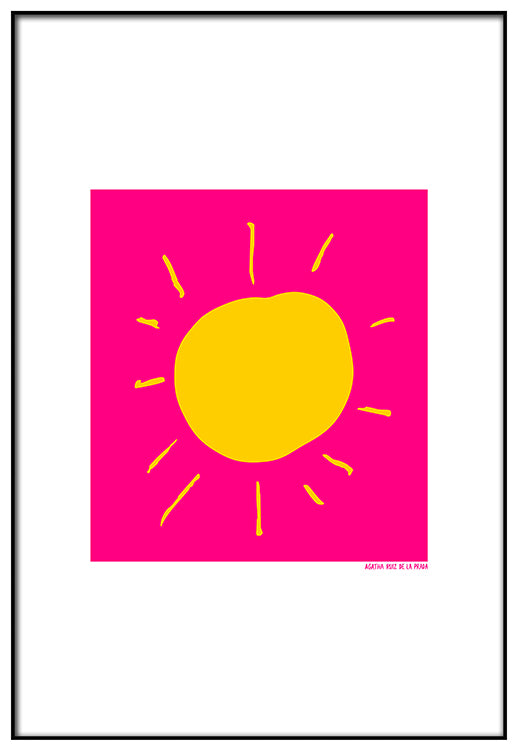 Pink Background Sun - @agatharuizdlprada