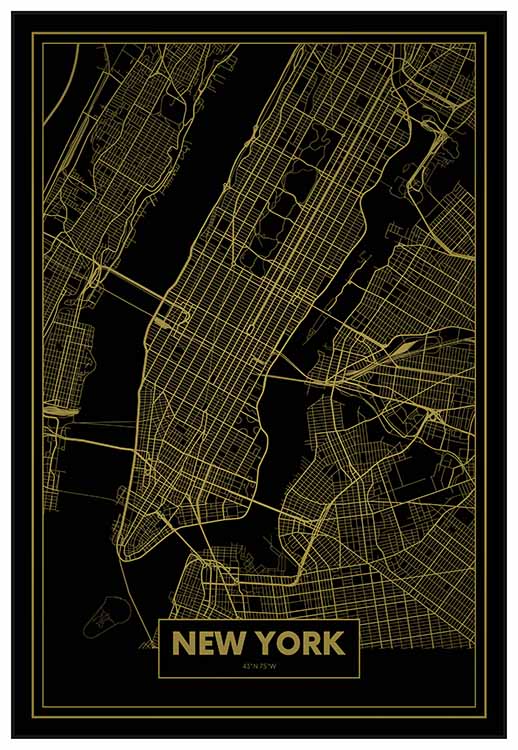 New York Gold Color Map - @mackios7