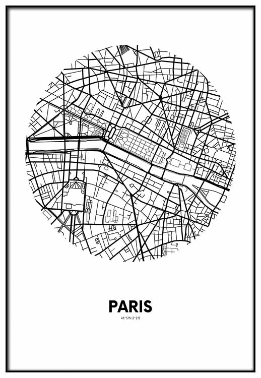 Paris Circle Map - @annieboyle