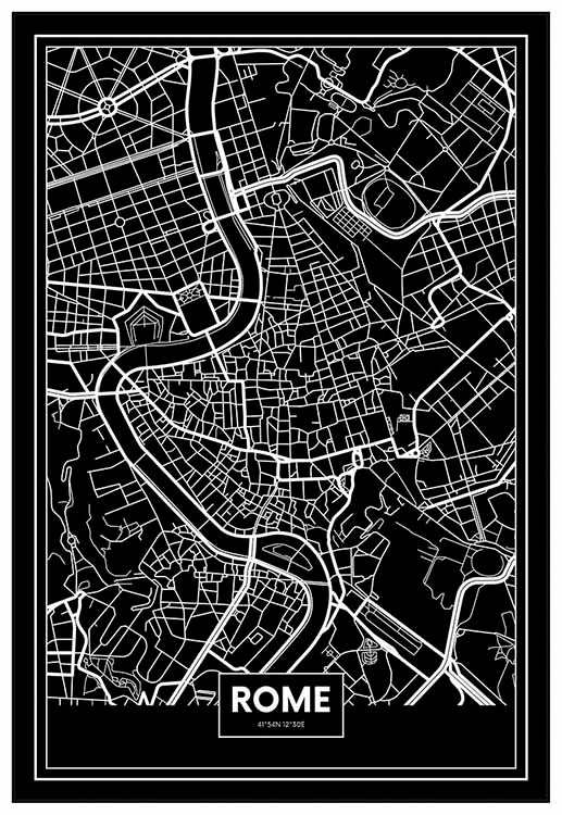 Rome Black Color Map - @franck86