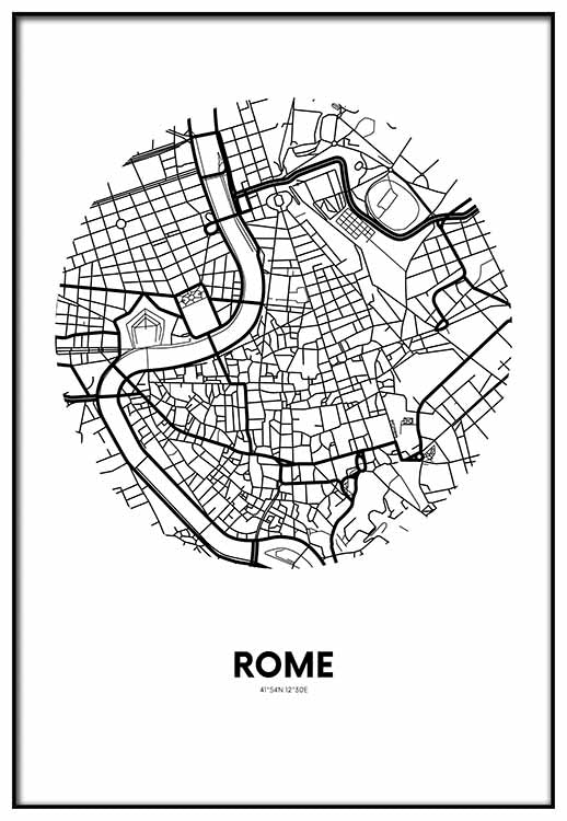 Rome Circle Map - @annieboyle