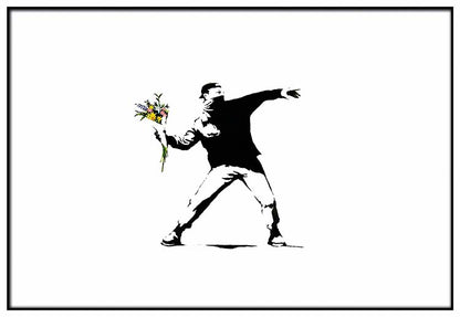 Soldier Throwing Flowers - @Banksy