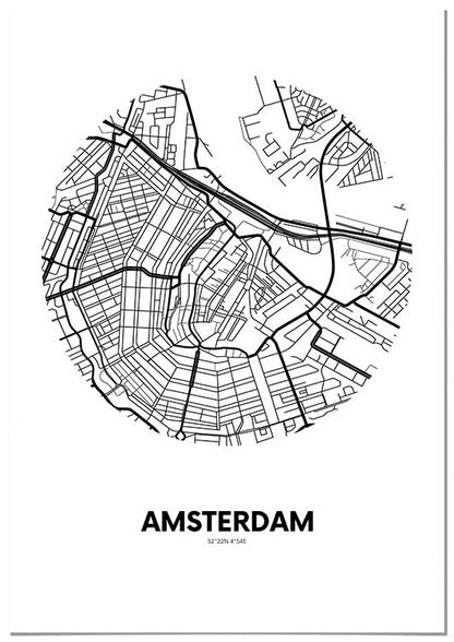 Amsterdam Circle Map - @annieboyle