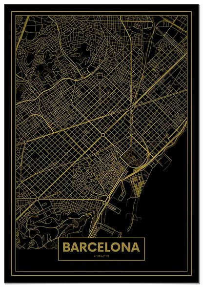 Barcelona Gold Color Map - @mackios7