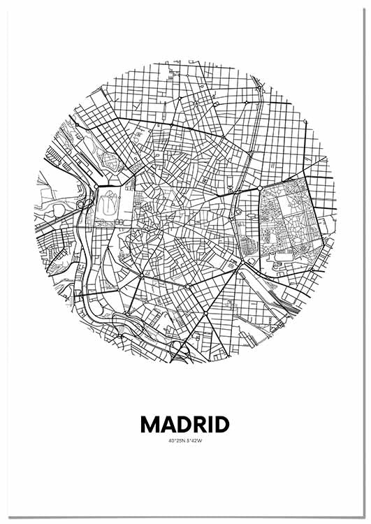 Madrid Circle Map - @annieboyle