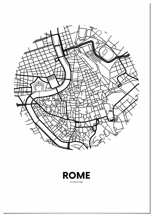 Rome Circle Map - @annieboyle