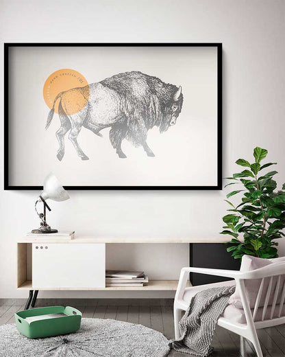 American Buffalo Drawing - @manuelramos