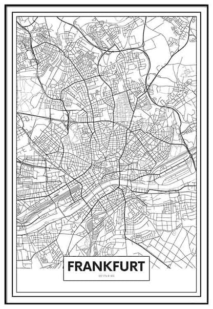 Frankfurt Map  - @mackland