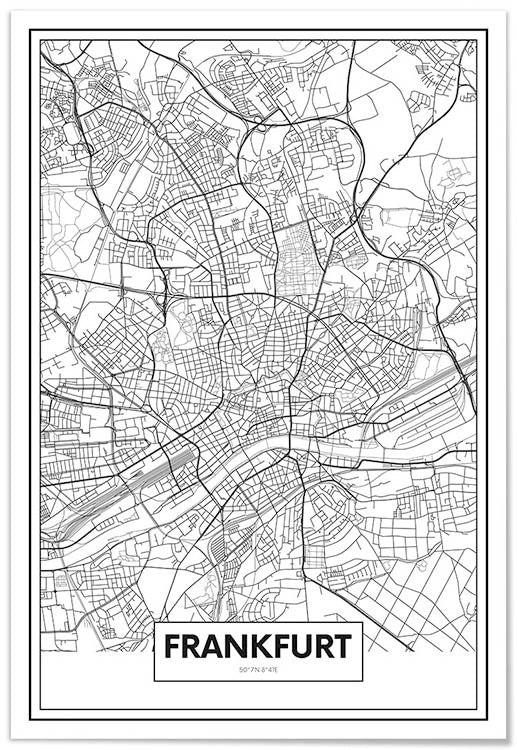 Frankfurt Map  - @mackland