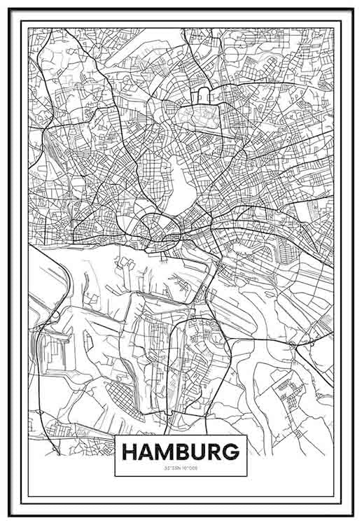 Hamburg Map - @mackland