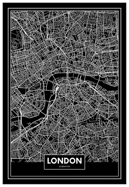 London Black Color Map - @franck86