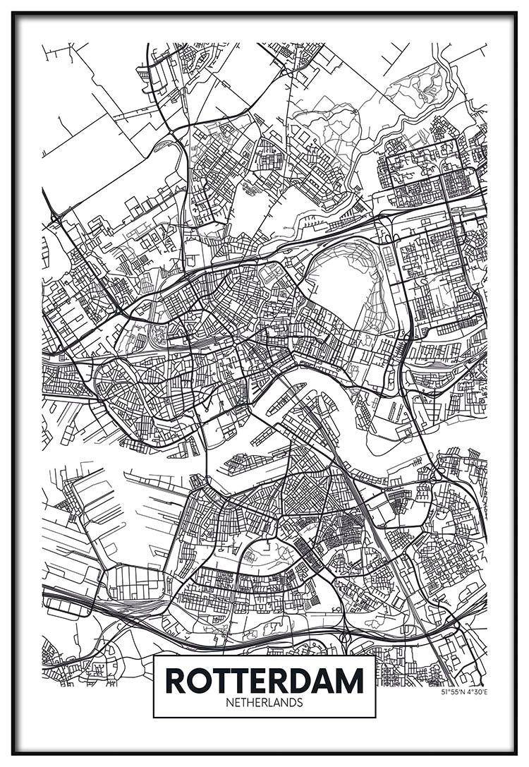 Rotterdam  Map - @mackland
