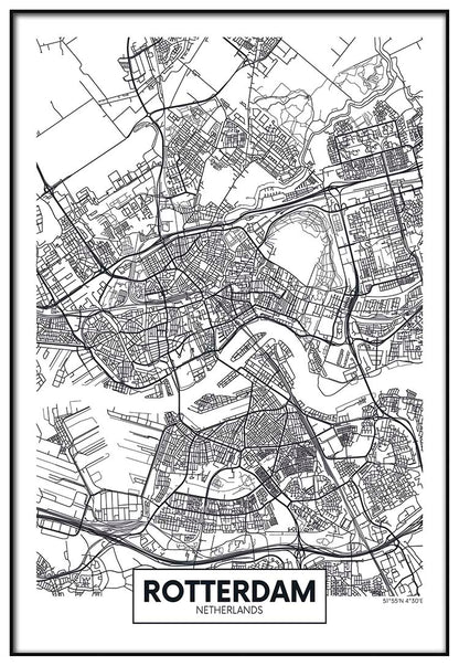 Rotterdam  Map - @mackland