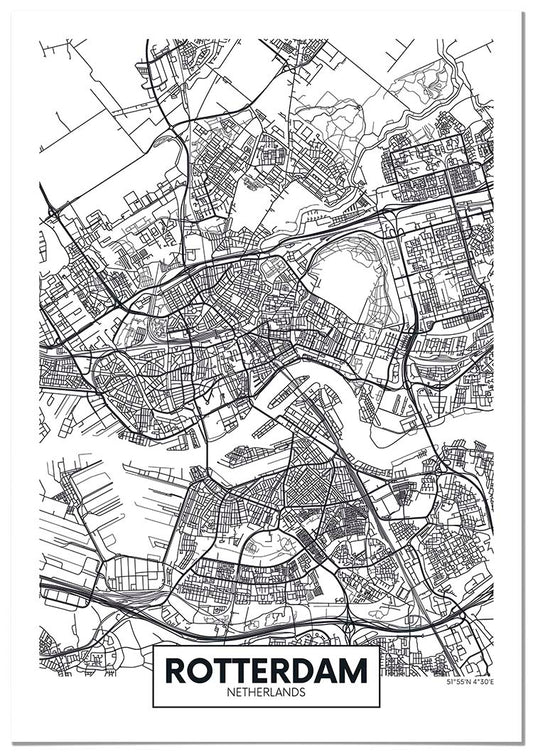 Rotterdam  Map - @mackland