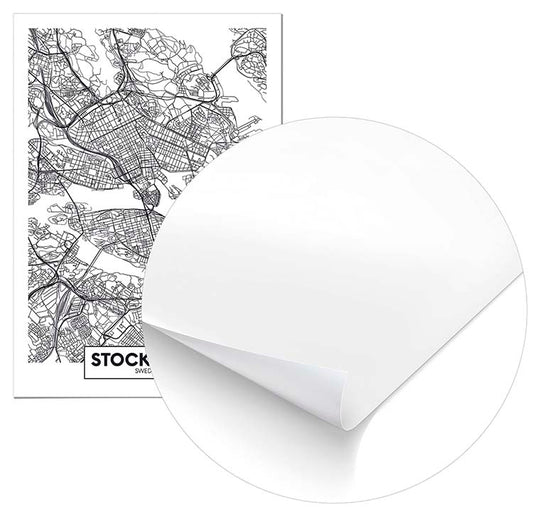 T-Shirt-Stockholm Map - @mackland-wow.fan